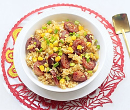 腊肠土豆焖饭的做法