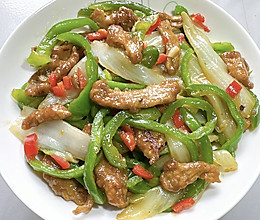 青椒白菜炒肉的做法