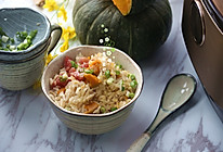 广式腊肠干贝南瓜焖饭#单挑夏天#的做法