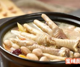 花生鸡爪汤的做法