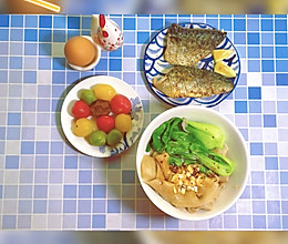 #秋天的第一条挪威青花鱼#轩的不重样早餐1257的做法