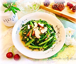 低热量，高营养-香菇油麦菜的做法
