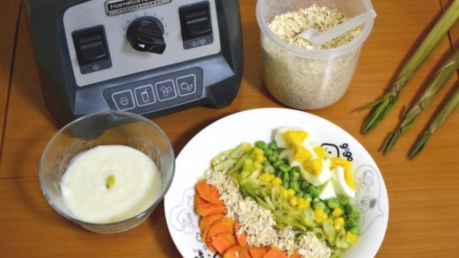 燕麦春笋田园瘦身餐【破壁机版本】的做法