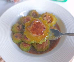 #我的夏日味道vlog#苦瓜酿肉的做法