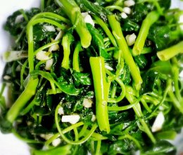 蒜末空心菜的做法