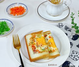 #美味开学季#营养早餐三明治的做法