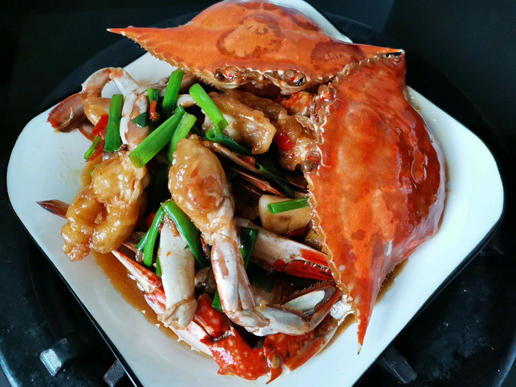 爆炒香辣梭子蟹的做法