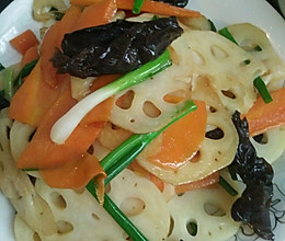 清炒莲藕的做法