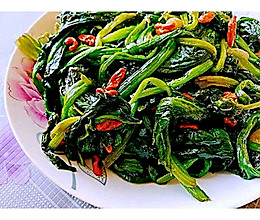 炒菠菜的做法