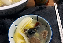 鲜鸡汁上汤娃娃菜+太太乐鲜鸡汁蒸鸡原汤的做法