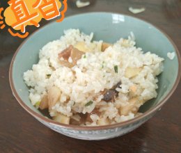 莲角焖饭的做法