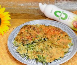 #纳福汇轻松喷出美味#野菜鸡蛋饼的做法