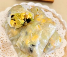#零腹担吃夜宵#懒人版低脂素三鲜卷饼的做法