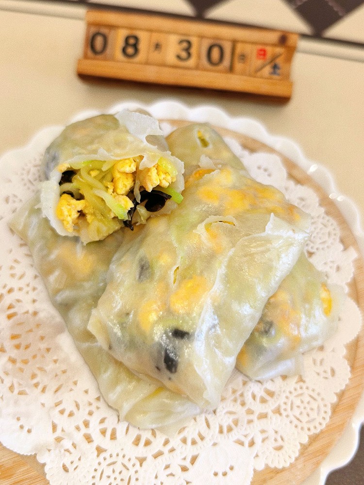 懒人版低脂素三鲜卷饼的做法