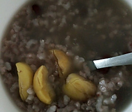 红豆板栗粥的做法