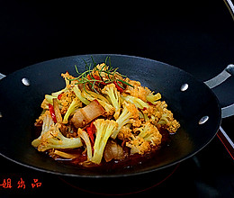 干锅香辣花菜的做法