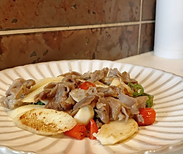 【快手菜】山药炒牛肉的做法