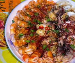 #花式新美味就酱简单#豉油蒸小海鲜的做法