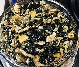 白粥伴侣：咸野生紫菜虾皮的做法