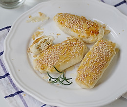 #“果”然有道#酥到掉渣的30层香酥烧饼的做法