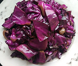 醋溜紫甘蓝的做法