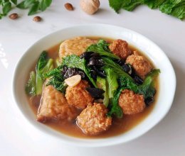 葱油白菜烩肉丸的做法