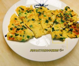 快手早餐之虾皮鸡蛋饼的做法