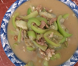 丝瓜炒肉的做法