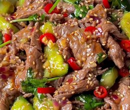 黄瓜拌牛肉的做法