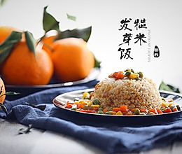 杂蔬糙米发芽饭的做法