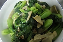 牛肝菌干片炒青菜秧的做法
