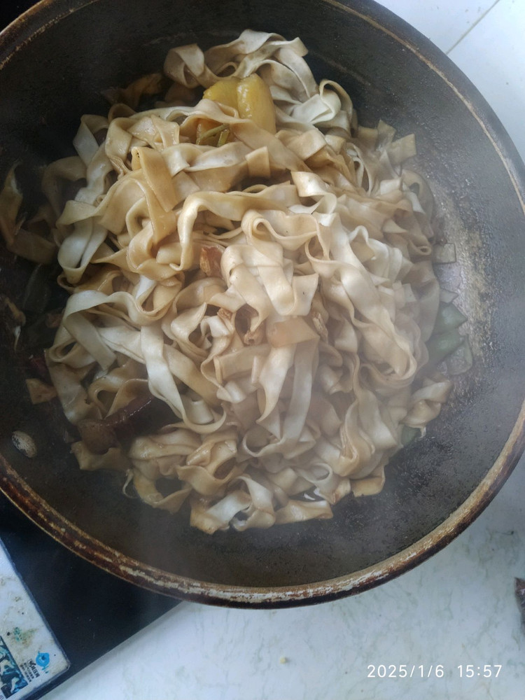 豆角焖面的做法