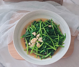 快手拌茼蒿的做法