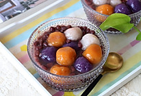 红豆三色芋圆的做法
