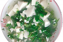 春天的味道～荠菜蘑菇豆腐羹的做法