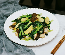 冬笋香菇塔菜#春季食材大比拼#的做法