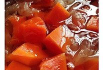 冰糖雪耳煲木瓜的做法