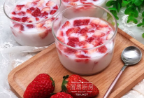 草莓椰奶布丁的做法