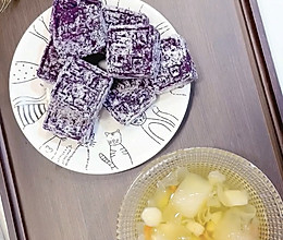 秋梨马蹄汤、紫薯糕～适合秋冬暖暖的下午茶！的做法