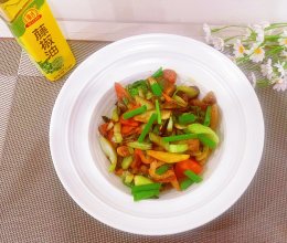 #豪吉藤椒油真香来袭#藤椒味五花肉炒上海青！的做法
