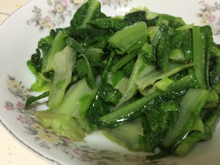 清炒莴笋叶的做法