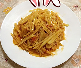 西红柿炒土豆丝#我要上首页清爽家常菜#的做法