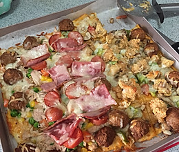 金枪鱼&炸鸡披萨的做法