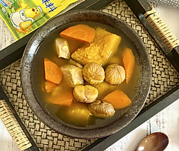 #年在一起 鲜才够味#胡萝卜南瓜栗子瘦肉汤的做法