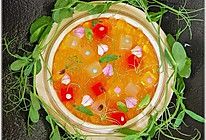 分子料理《木瓜鱼子酱》的做法