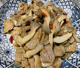 蘑菇炒肉片的做法