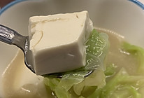 白汁麻酱豆腐白菜汤的做法