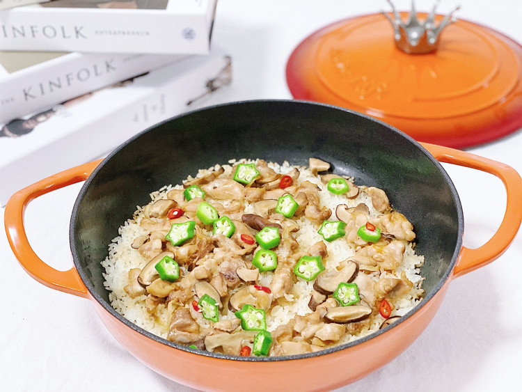 鸡腿煲仔饭的做法