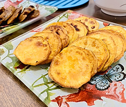 简单小零食，炸红薯片的做法