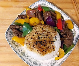 黑椒牛肉盖浇饭的做法